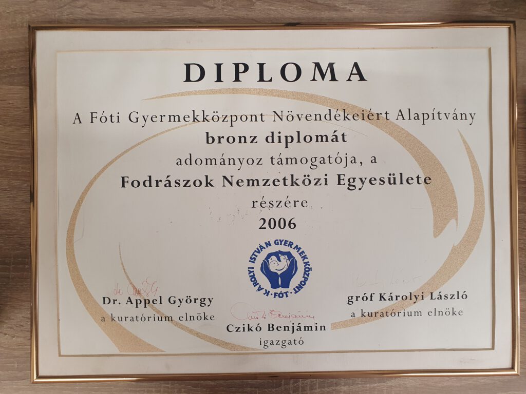 Adam Perenyi Diploma