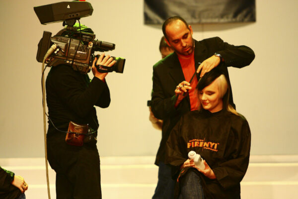 Perenyi 2026 Hair Dresser Studio in Mauritius camera stage yellow